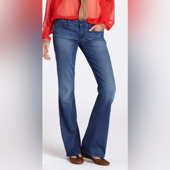 ANTHROPOLOGIE Level 99 Denim Chloe Boot Jeans Albridge Low Rise Wash Size 28 - Picture 1 of 14